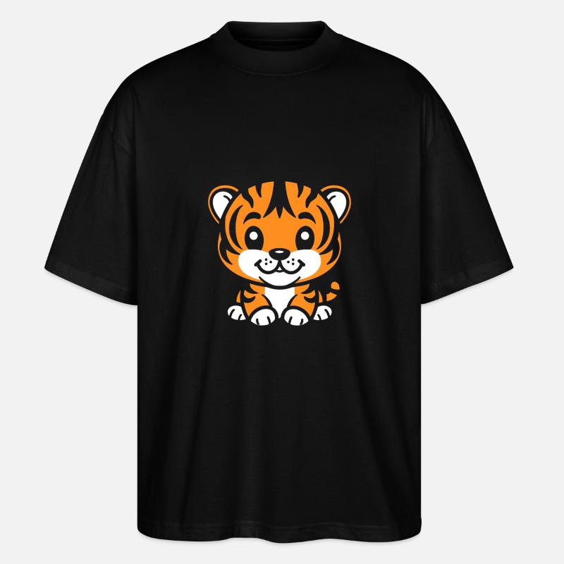 Tiger - Stanley/Stella Oversized Unisex Bio T-Shirt Blaster 2.0 - Schwarz