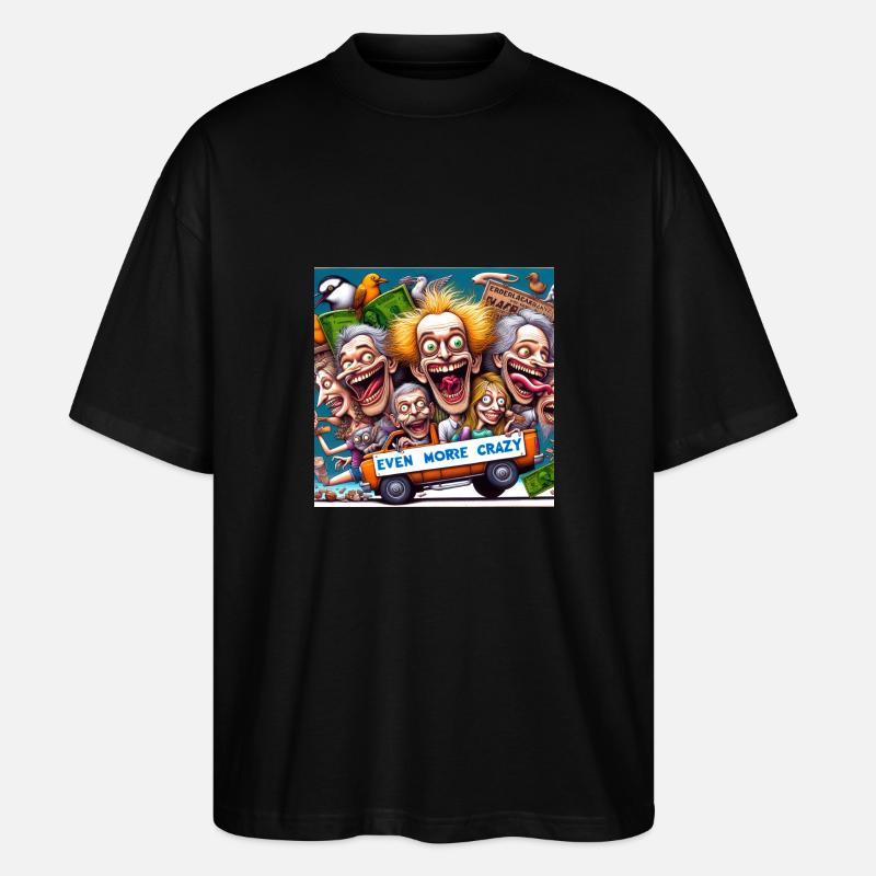 noch Verrückter - Stanley/Stella Oversized Unisex Bio T-Shirt Blaster 2.0 - Schwarz