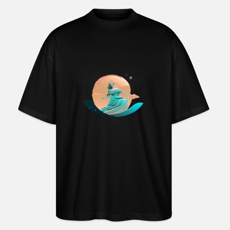 deesse venus - T-shirt bio Blaster 2.0 coupe oversize Stanley/Stella Unisexe - noir