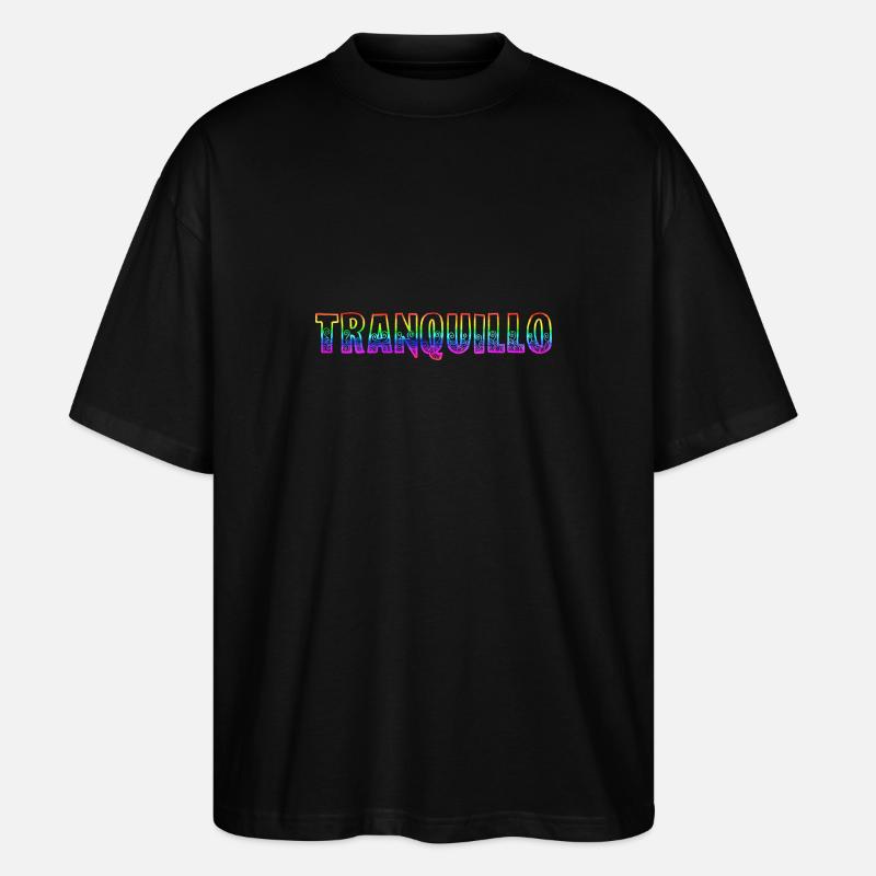 tranquillo rs rainbow - Stanley/Stella Oversized Unisex Organic T-shirt Blaster 2.0 - black