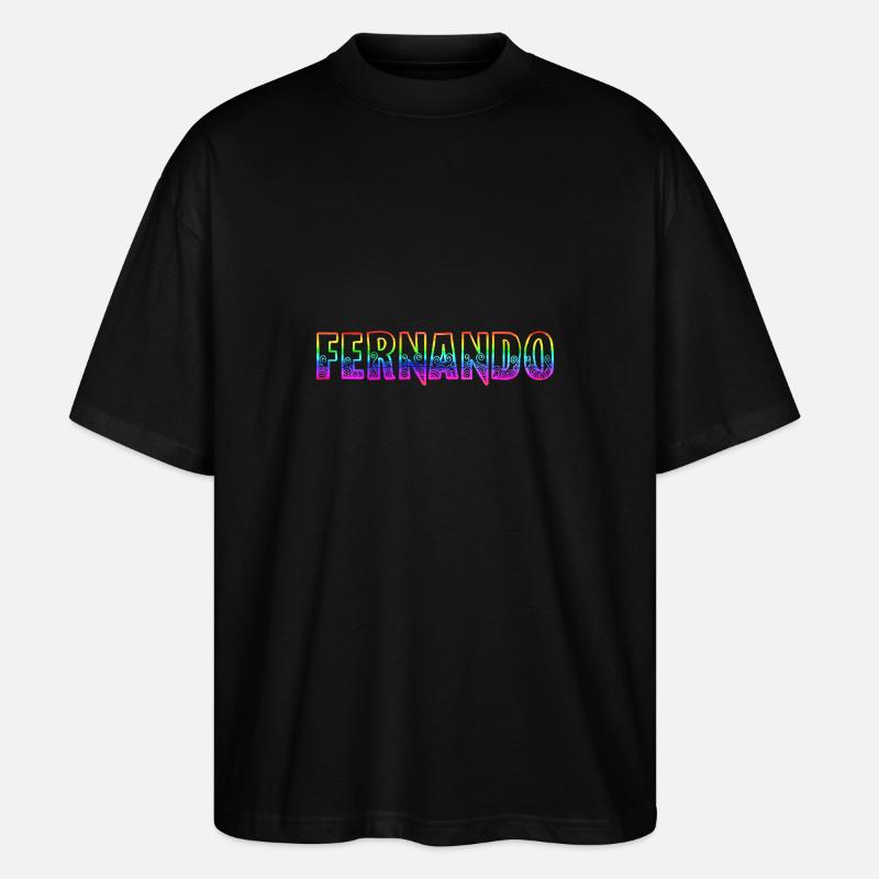 Fernando RS Arc-en-ciel - T-shirt bio Blaster 2.0 coupe oversize Stanley/Stella Unisexe - noir