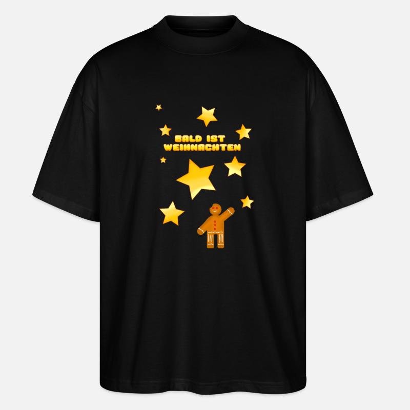 Noël approche à grands pas - T-shirt bio Blaster 2.0 coupe oversize Stanley/Stella Unisexe - noir