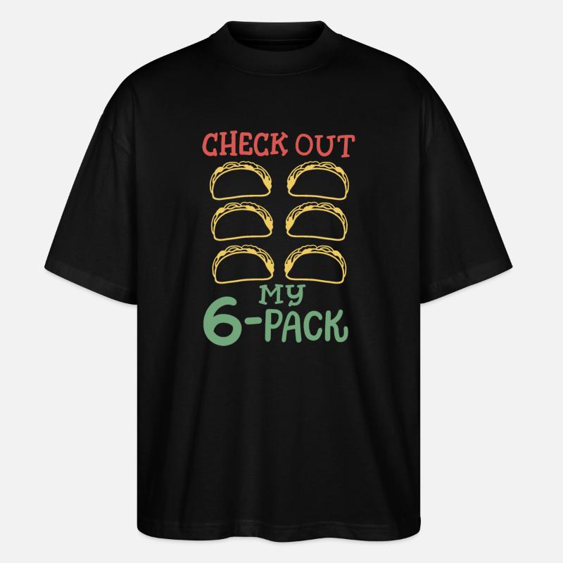 Taco Cinco de Mayo mexikanisch - Stanley/Stella Oversized Unisex Bio T-Shirt Blaster 2.0 - Schwarz