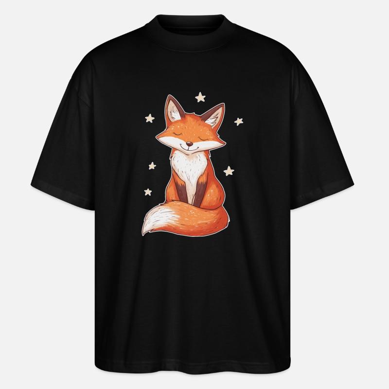 Fuchs und Sterne - Stanley/Stella Oversized Unisex Bio T-Shirt Blaster 2.0 - Schwarz