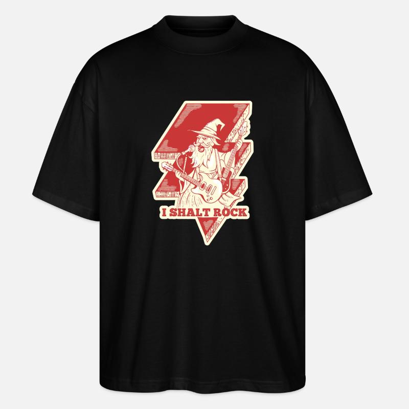 Sorcier magique à bascule - T-shirt bio Blaster 2.0 coupe oversize Stanley/Stella Unisexe - noir