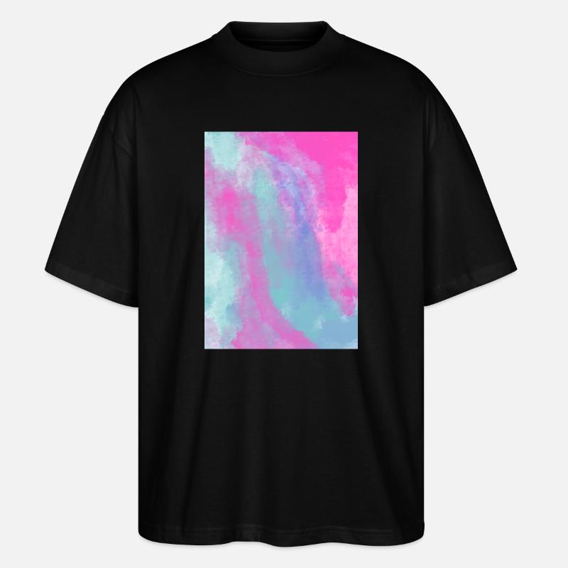 Gradient Spring customizable - Stanley/Stella Oversized Unisex Organic T-shirt Blaster 2.0 - black