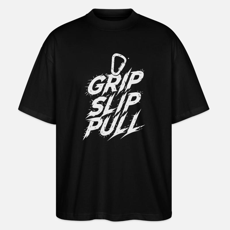 Grip Slip Pull Éclats Urbains - T-shirt bio Blaster 2.0 coupe oversize Stanley/Stella Unisexe - noir