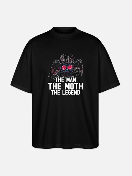 Mothman Lover Mythical Creature Cryptozoology - Stanley/Stella Oversized Unisex Organic T-shirt Blaster 2.0 - black