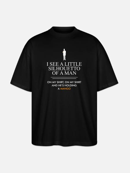 Silhouette Mango Quote - Stanley/Stella Oversized Unisex Organic T-shirt Blaster 2.0 - black