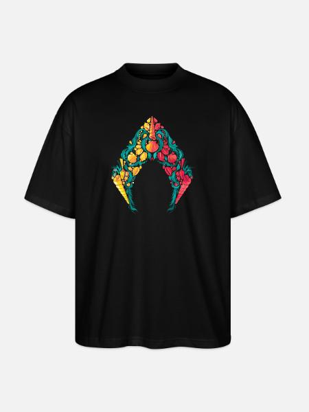 Aquaman Film Logo - Stanley/Stella Oversized Unisex Organic T-shirt Blaster 2.0 - black