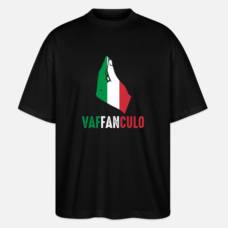 Italie Vaffanculo italien - T-shirt bio Blaster 2.0 coupe oversize Stanley/Stella Unisexe - noir