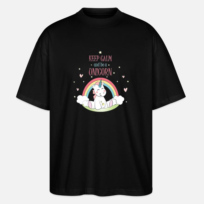 Unicorn - Stanley/Stella Oversized Unisex Bio T-Shirt Blaster 2.0 - Schwarz
