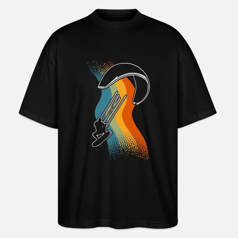 Kitesurfer Kitesurf Kitesurf - T-shirt bio Blaster 2.0 coupe oversize Stanley/Stella Unisexe - noir