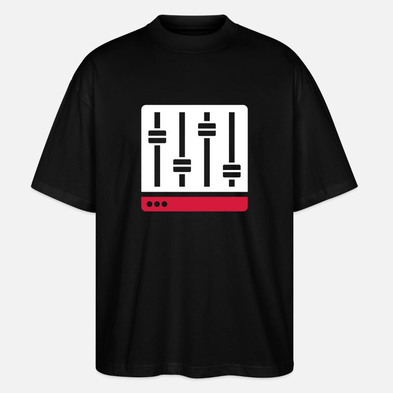 Equalizer mixer gift - Stanley/Stella Oversized Unisex Organic T-shirt Blaster 2.0 - black