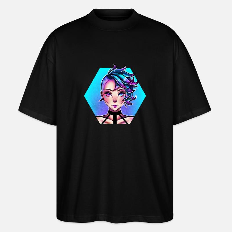 Blue Punk - T-shirt bio Blaster 2.0 coupe oversize Stanley/Stella Unisexe - noir