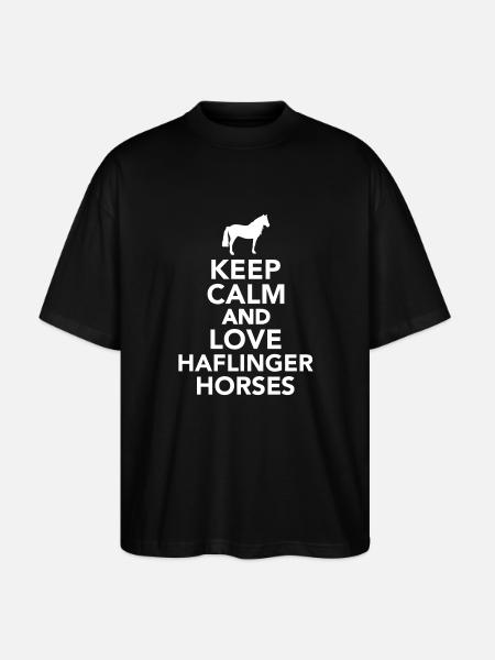 Haflinger - Stanley/Stella Oversized Unisex Bio T-Shirt Blaster 2.0 - Schwarz