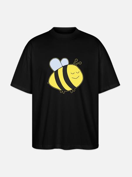 Dicke Hummel - Stanley/Stella Oversized Unisex Bio T-Shirt Blaster 2.0 - Schwarz