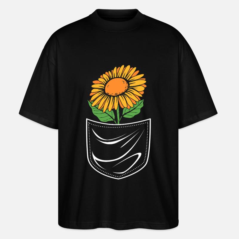 Fleuriste Fleuriste Bouquet de fleuriste - T-shirt bio Blaster 2.0 coupe oversize Stanley/Stella Unisexe - noir