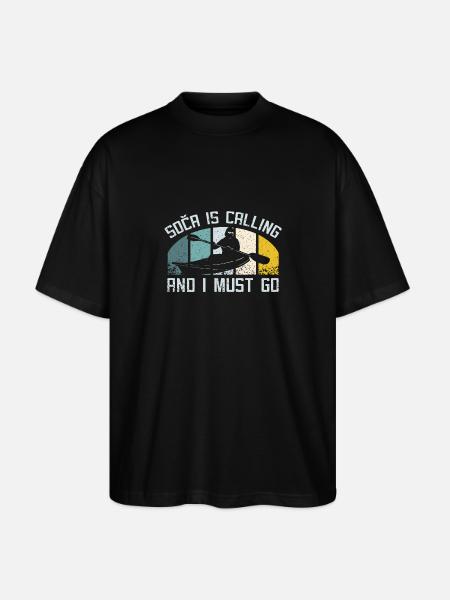 Kayaking on soca slovenia - Stanley/Stella Oversized Unisex Organic T-shirt Blaster 2.0 - black