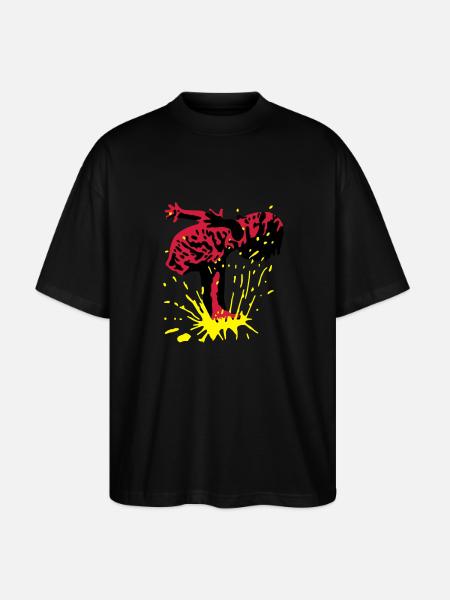 splash - Stanley/Stella Oversized Unisex Bio T-Shirt Blaster 2.0 - Schwarz