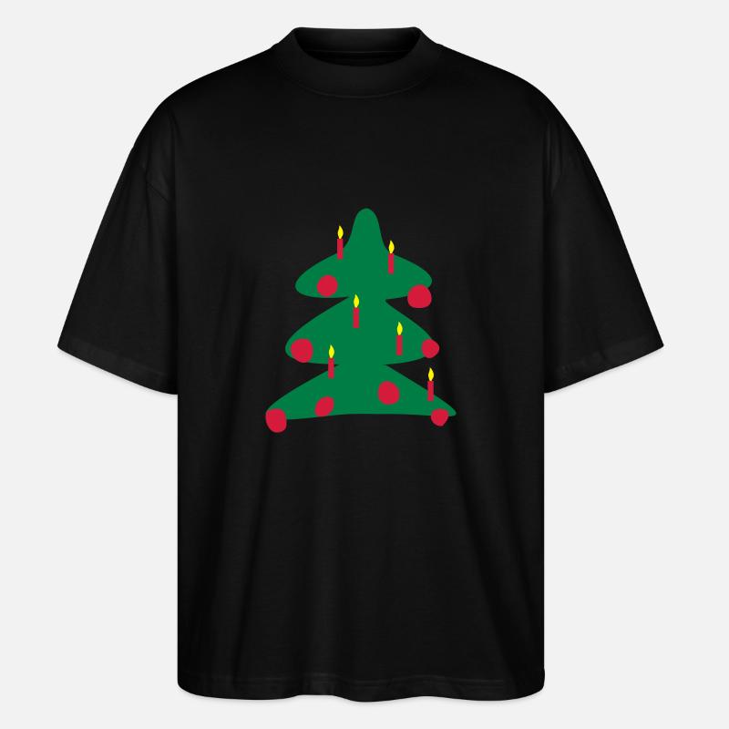 Christbaum - Stanley/Stella Oversized Unisex Bio T-Shirt Blaster 2.0 - Schwarz