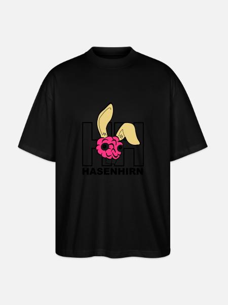 Hasenhirn - Stanley/Stella Oversized Unisex Bio T-Shirt Blaster 2.0 - Schwarz