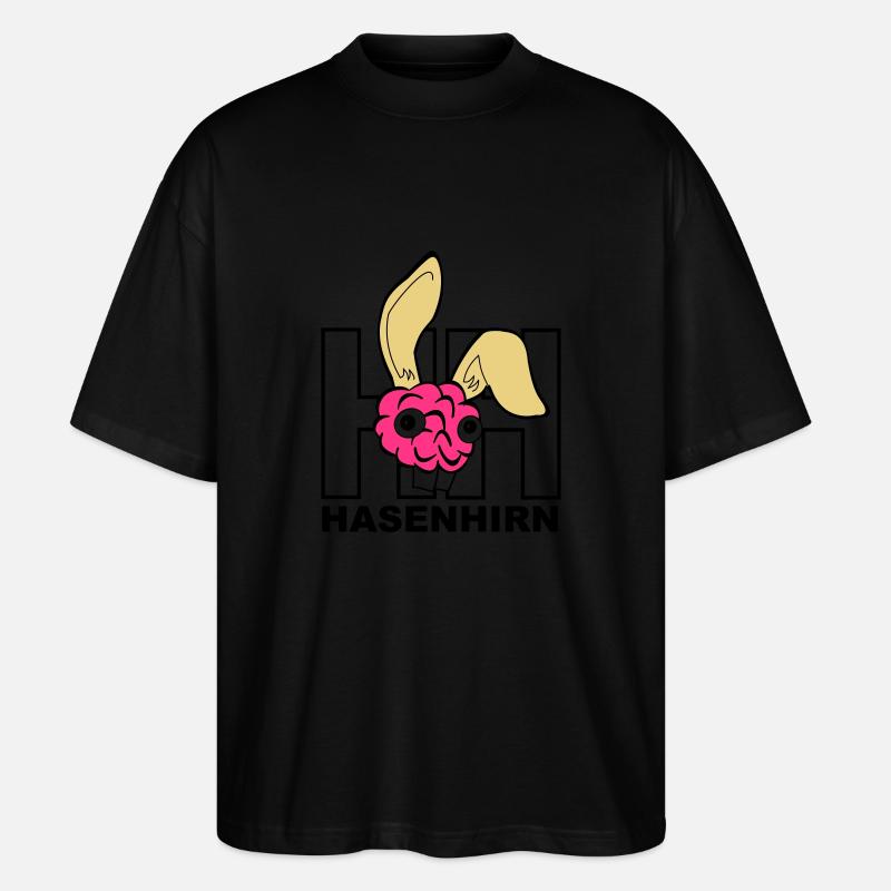 Hasenhirn - Stanley/Stella Oversized Unisex Bio T-Shirt Blaster 2.0 - Schwarz