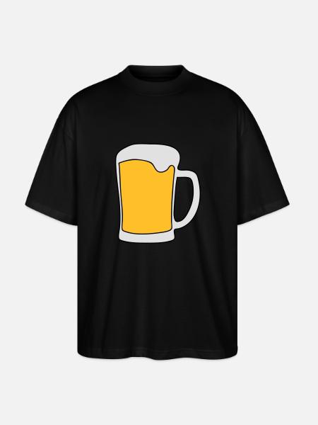 alcohol beer drunk party - Stanley/Stella Oversized Unisex Organic T-shirt Blaster 2.0 - black