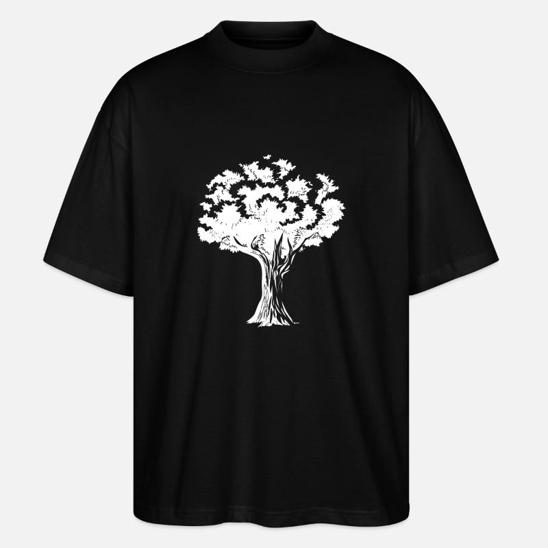 Baum - Stanley/Stella Oversized Unisex Bio T-Shirt Blaster 2.0 - Schwarz