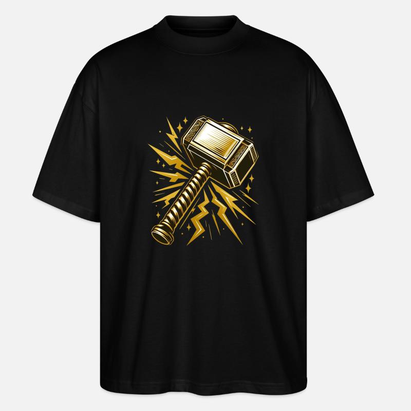le marteau de Thor - T-shirt bio Blaster 2.0 coupe oversize Stanley/Stella Unisexe - noir