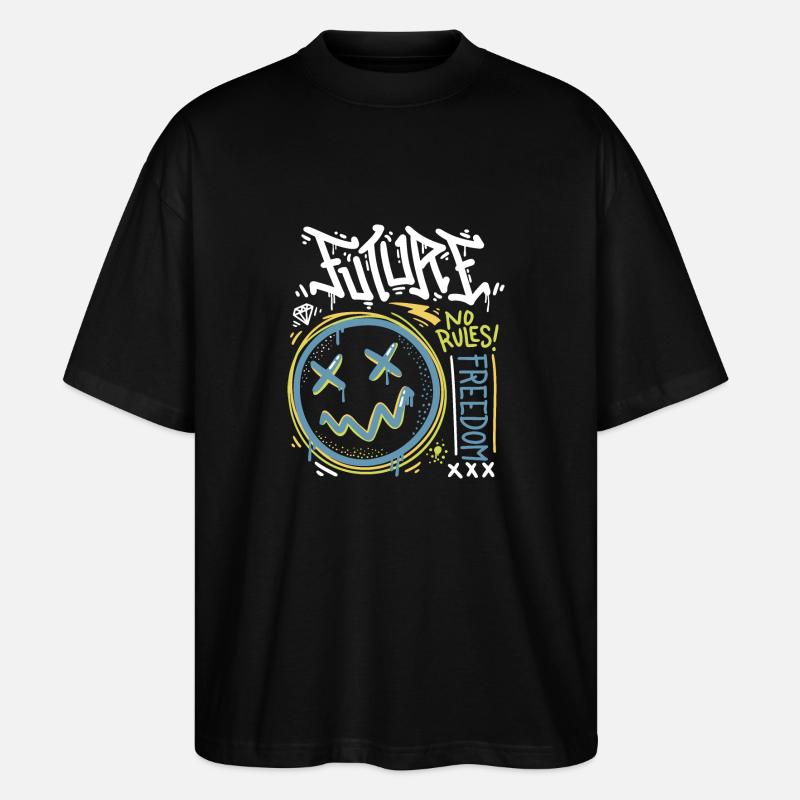 Futur Pas de règles - T-shirt bio Blaster 2.0 coupe oversize Stanley/Stella Unisexe - noir