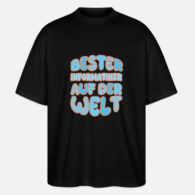 Geschenk für Informatiker - Stanley/Stella Oversized Unisex Bio T-Shirt Blaster 2.0 - Schwarz