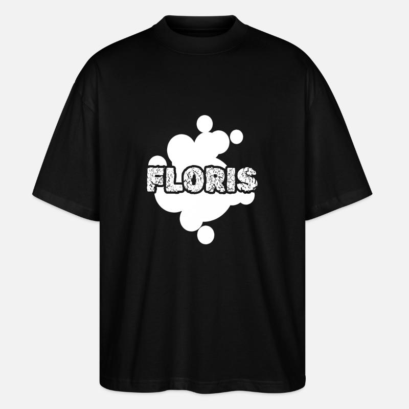 Floris Floris - Stanley/Stella Oversized Unisex Organic T-shirt Blaster 2.0 - black