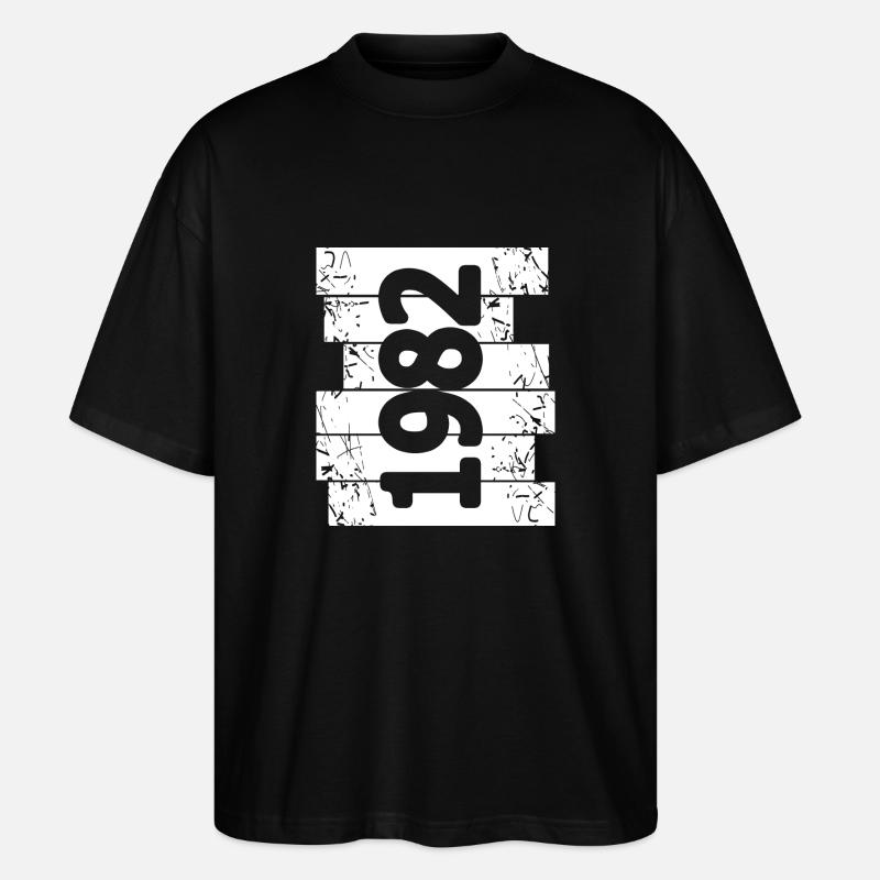 1982 - T-shirt bio Blaster 2.0 coupe oversize Stanley/Stella Unisexe - noir