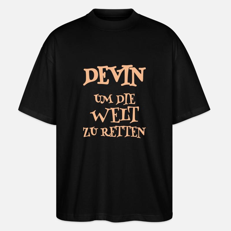 Helfer Devin - Stanley/Stella Oversized Unisex Bio T-Shirt Blaster 2.0 - Schwarz