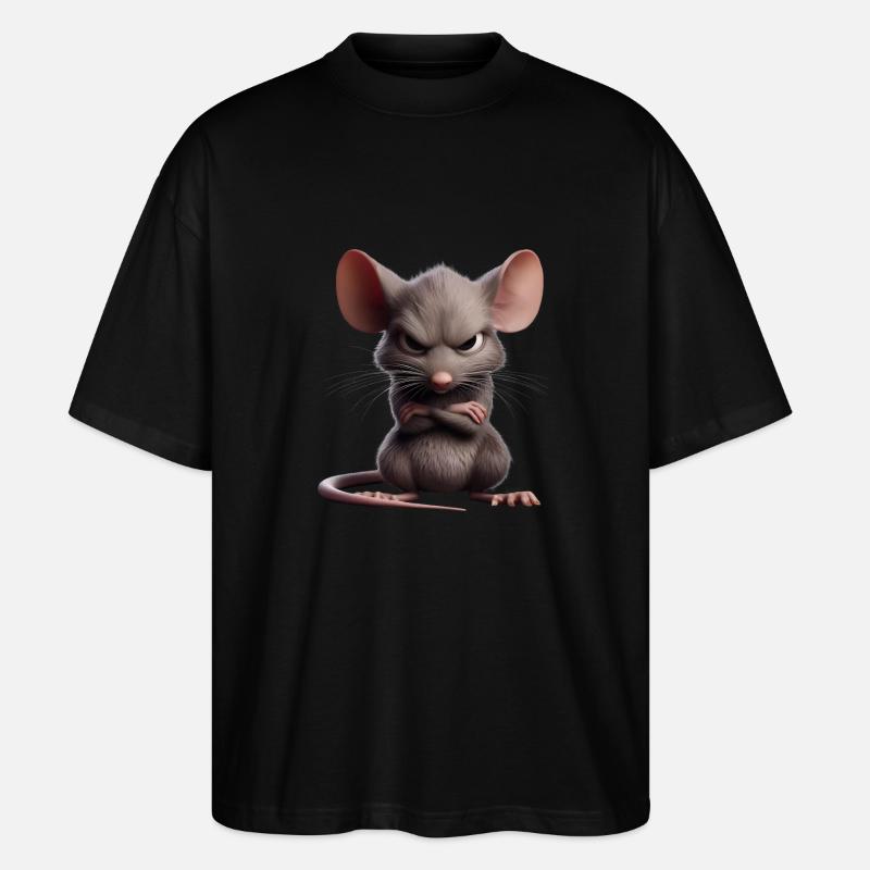 Ratte grimmig 2 - Stanley/Stella Oversized Unisex Bio T-Shirt Blaster 2.0 - Schwarz