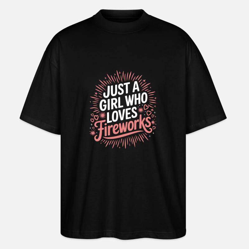 Pyrotechnics Fireworks Pyrotechnics - Stanley/Stella Oversized Unisex Organic T-shirt Blaster 2.0 - black