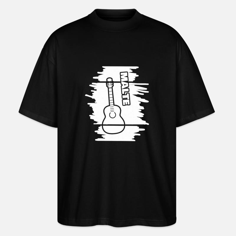Gift for Malte - Stanley/Stella Oversized Unisex Organic T-shirt Blaster 2.0 - black
