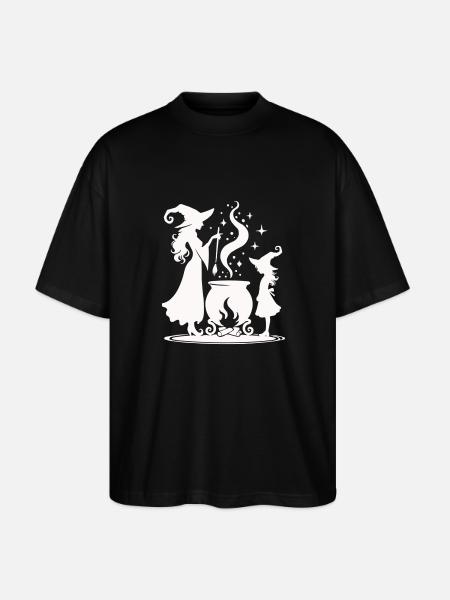 Witch Cauldron - Stanley/Stella Oversized Unisex Organic T-shirt Blaster 2.0 - black
