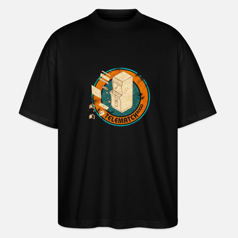 telematch2000 - Stanley/Stella Oversized Unisex Bio T-Shirt Blaster 2.0 - Schwarz