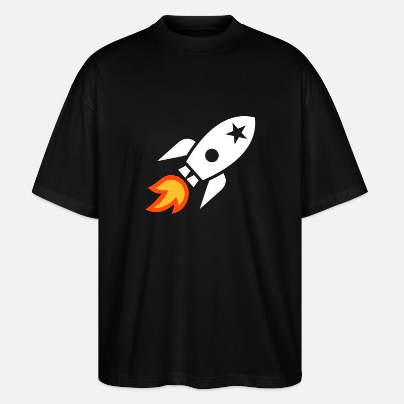 Rocket - Stanley/Stella Oversized Unisex Organic T-shirt Blaster 2.0 - black