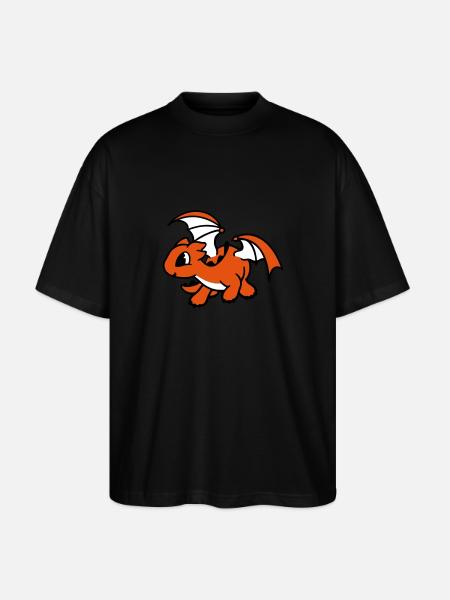 Drache - Stanley/Stella Oversized Unisex Bio T-Shirt Blaster 2.0 - Schwarz