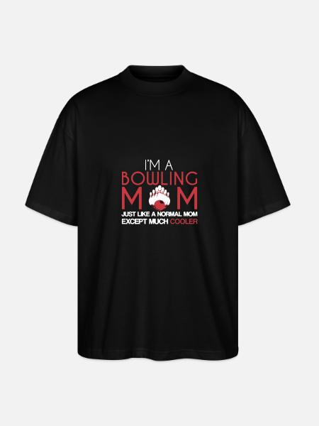 Cooler Bowling Mom - Stanley/Stella Oversized Unisex Organic T-shirt Blaster 2.0 - black