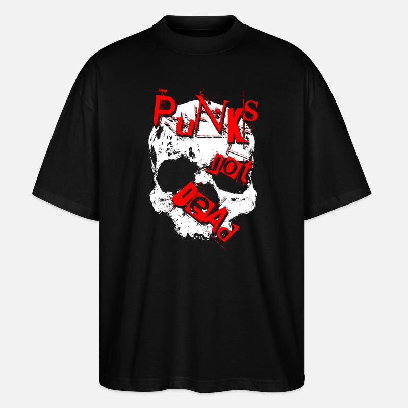 Punks Not Dead - Stanley/Stella Oversized Unisex Organic T-shirt Blaster 2.0 - black