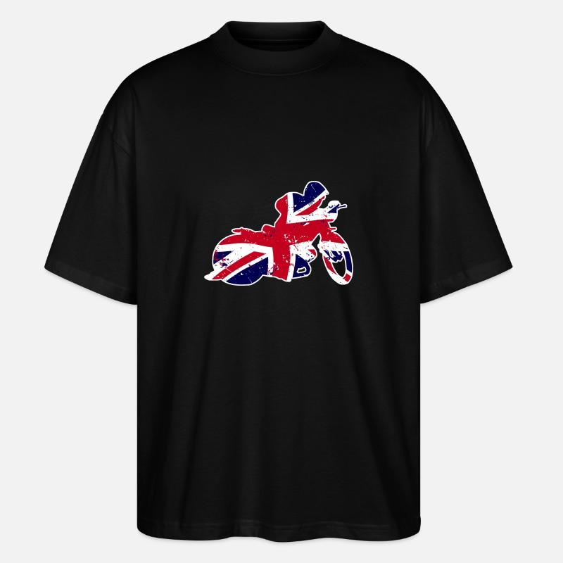 Speedway - Union Jack - Stanley/Stella Oversized Unisex Bio T-Shirt Blaster 2.0 - Schwarz