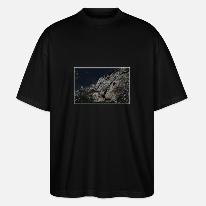 Schildi, Turtle - Stanley/Stella Oversized Unisex Bio T-Shirt Blaster 2.0 - Schwarz