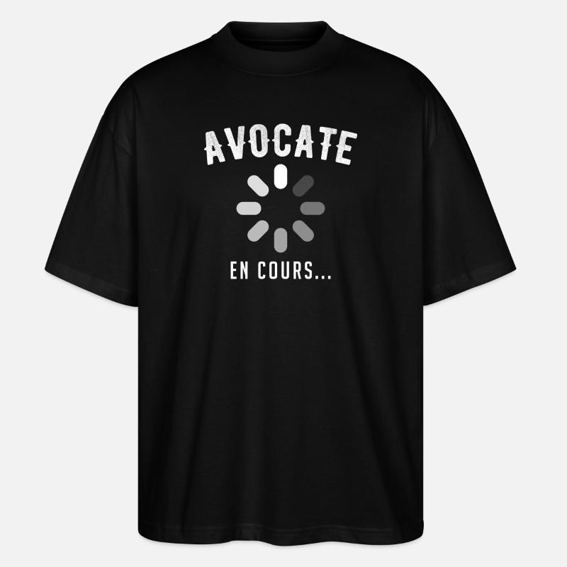 Avocate en cours - T-shirt bio Blaster 2.0 coupe oversize Stanley/Stella Unisexe - noir