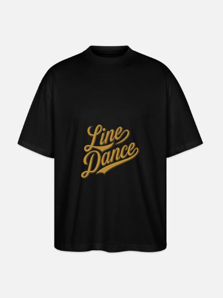 Line Dancing Country Dance Tanzen - Stanley/Stella Oversized Unisex Organic T-shirt Blaster 2.0 - black