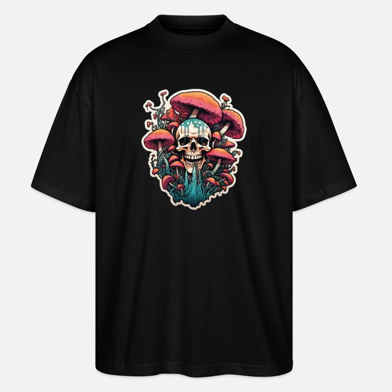 Deadly Toadstool - Stanley/Stella Oversized Unisex Organic T-shirt Blaster 2.0 - black