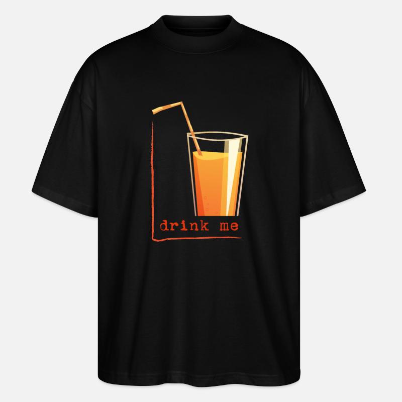 drink me in a frame - Stanley/Stella Oversized Unisex Bio T-Shirt Blaster 2.0 - Schwarz